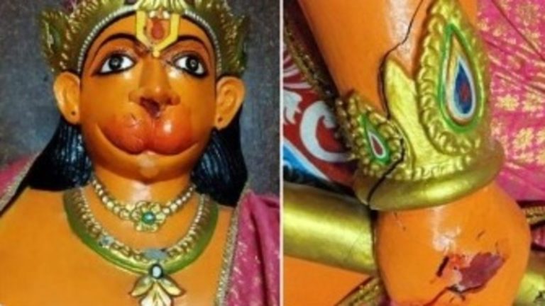मंदिर के गेट का ताला तोड़ा, फिर बजरंग बली की मूर्ति तोड़ी: CCTV से पकड़ा गया रमीज अहमद, ‘मानसिक रोगी’ बता रही रही रांची पुलिस
