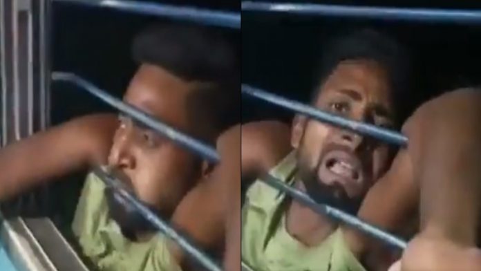 बिहार बेगूसराय, चलती ट्रेन में चोर को लटकाया