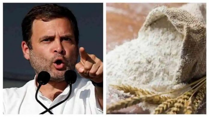 राहुल गाँधी और आटा