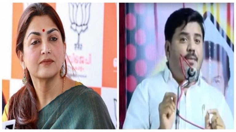 हिरोइन से BJP नेत्री बनीं महिलाओं के लिए DMK नेता सादिक ने की द्विअर्थी बातें, बताया- आइटम: अमित शाह के लिए भी बिगड़े बोल