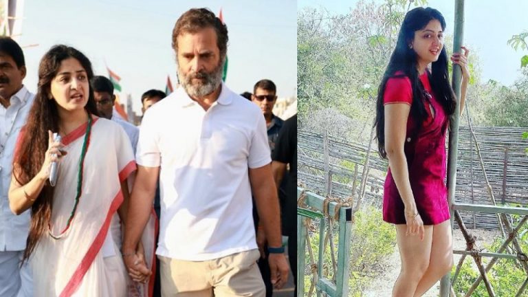 मैं फिसल कर गिरने ही वाली थी, तभी… ‘भारत जोड़ो यात्रा’ में अभिनेत्री का हाथ थामे दिखे राहुल गाँधी, विवेक अग्निहोत्री की फिल्म में कर चुकी है काम