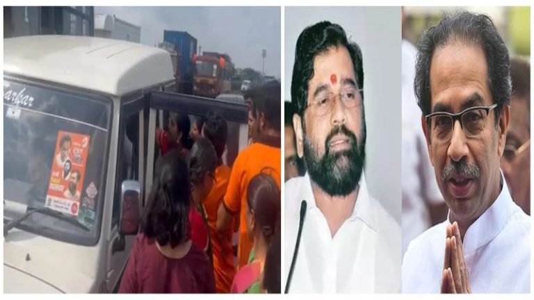 ठाकरे गुट के 2 MP और 5 MLA के शिंदे कैंप में आने का दावा: महाराष्ट्र में दशहरा रैली से पहले दोनों गुटों के समर्थकों के बीच मारपीट, अश्लील इशारे का आरोप