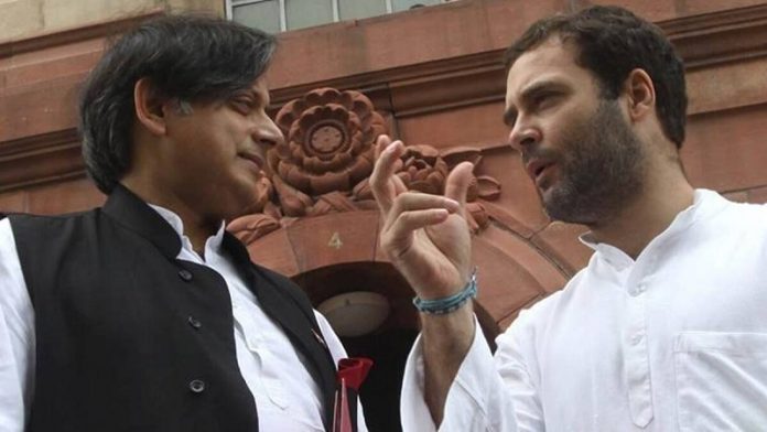 शशि थरूर, राहुल गाँधी