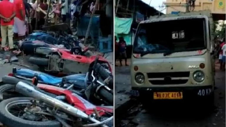 हिन्दुओं के घरों-दुकानों पर जबरन लगा दिए इस्लामी झंडे, BJP ने राज्यपाल से की जाँच की माँग, बंगाल में मुस्लिम भीड़ पर आगजनी का आरोप