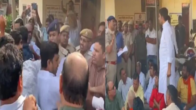 अलवर के मंदिर में घुसे 4 मुस्लिम लड़के, तोड़फोड़ कर गोवर्धन पूजा का प्रसाद फेंका: कॉन्ग्रेस MLA पर आरोपितों को बचाने का आरोप