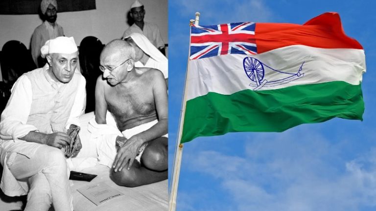 कहीं दुःखी न हो जाएँ लॉर्ड माउंटबेटन, इसीलिए नेहरू ने नहीं उतारा था अंग्रेजों का झंडा: गाँधी ने ‘अशोक चक्र’ को सलामी देने से कर दिया था इनकार