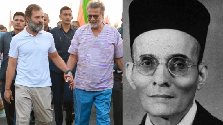 राहुल गाँधी के साथ अंग्रेजों के ‘वफादार नौकर’ के प्रपौत्र, पुलिस के पास पहुँचे सावरकर के पोते और बाला साहब की शिवसेना