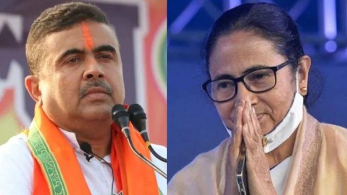 शुभेंदु अधिकारी और ममता बनर्जी