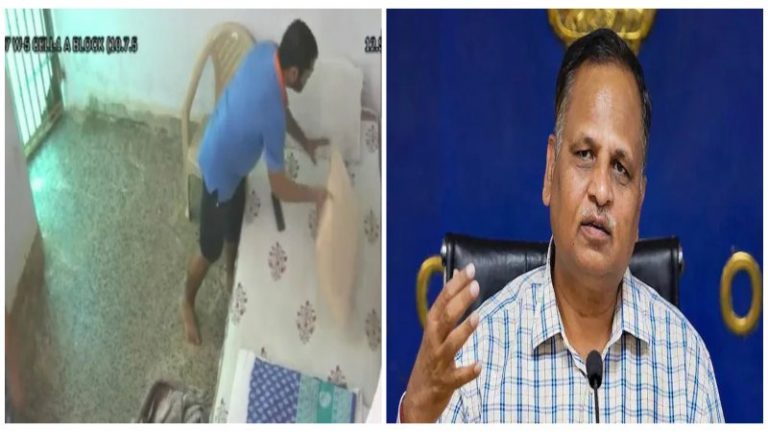 तिहाड़ में शाही खाना और मालिश के बाद सत्येंद्र जैन की सेल में हाउसकीपिंग सर्विस का Video वायरल: VVIP ट्रीटमेंट के लिए 10 लोग नियुक्त, कोर्ट ने उठाया था सवाल