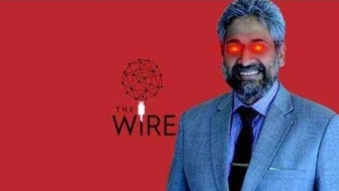वामपंथी प्रोपगेंडा पोर्टल वायर और उसके संस्थापक सिद्धार्थ वरदराजन