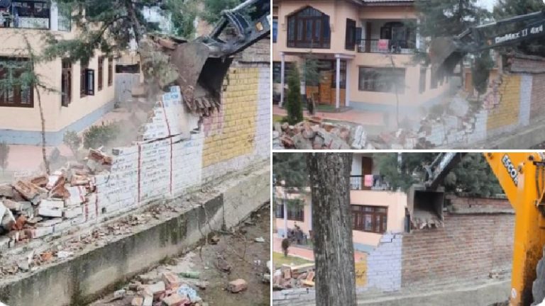 जम्मू कश्मीर में बुलडोजर चला कर ध्वस्त किया गया आतंकी का अवैध अतिक्रमण, POK में बैठ कर भारत के खिलाफ साजिश रचता है गुलाम नबी