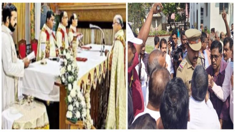क्रिसमस पर केरल के चर्चों में आपस में ही भिड़े पादरियों के अलग-अलग गुट: पुलिस को लेना पड़ा एक्शन, ‘Holy Mass’ को लेकर लड़ रहे ईसाई