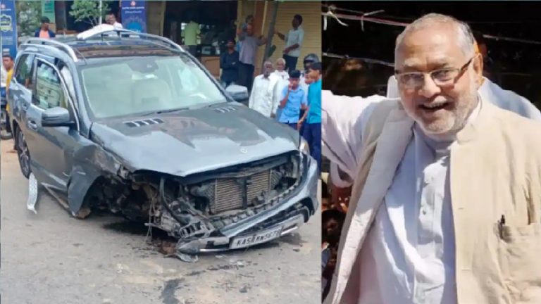 डिवाइडर से टकराई PM मोदी के भाई की कार, परिवार के साथ जा रहे थे मैसूर