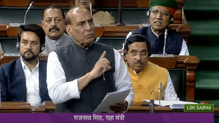 तवांग सेक्टर में अतिक्रमण कर रहा था चीन, हमारे सैनिकों ने बहादुरी से वापस जाने को किया मजबूर: संसद में राजनाथ सिंह