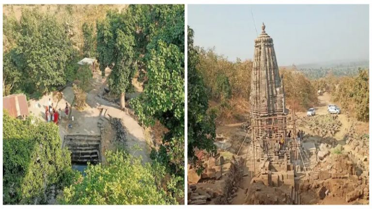 300 साल से जमीन के नीचे दबा था 11वीं सदी का परमारकालीन मंदिर: प्राचीन पद्धति से फिर खड़ा हुआ, अन्य मंदिरों के अवशेषों को जोड़ने का काम जारी