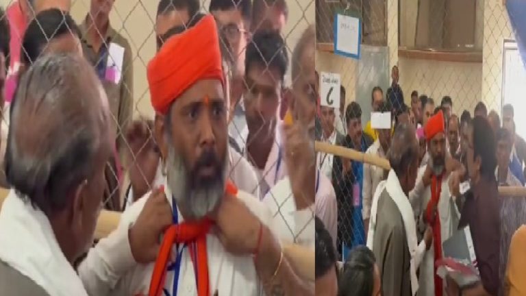 कॉन्ग्रेस उम्मीदवार ने मतगणना केंद्र पर किया आत्महत्या का प्रयास, लोगों ने किया बीच-बचाव: गमछे का फंदा बना कर चले थे मरने, कहा – EVM गड़बड़ है