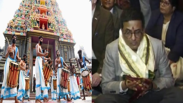 पहले तिरुपति का तिरुमाला, अब विजयवाड़ा का कनक दुर्गा मंदिर: CJI चंद्रचूड़ ने की पूजा, CM जगन मोहन ने भेंट की भगवान बालाजी की तस्वीर