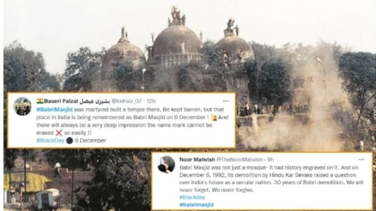 ‘300 साल भी गुजर जाएँ, लेकिन मस्जिद वहीं तामीर करेंगे’: इस्लामवादियों ने विध्वंस के 30 साल पूरे होने पर चलाया ‘बाबरी ज़िंदा है’ ट्रेंड, नेहरू को भी पड़ रही ‘गाली’