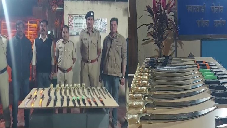 31 घातक हथियार लेकर परवेज अजमेर से आ रहा था महाराष्ट्र, पुलिस ने बीच रास्ते में पकड़ा: 8 तलवारें, 10 बड़े चाकू बरामद