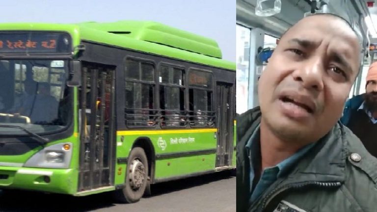 लड़की को देखकर जाकिर ने बस में निकाला प्राइवेट पार्ट, करने लगा गंदी हरकत: DTC मार्शल के हत्थे चढ़ने पर गिड़गिड़ाया, Video वायरल