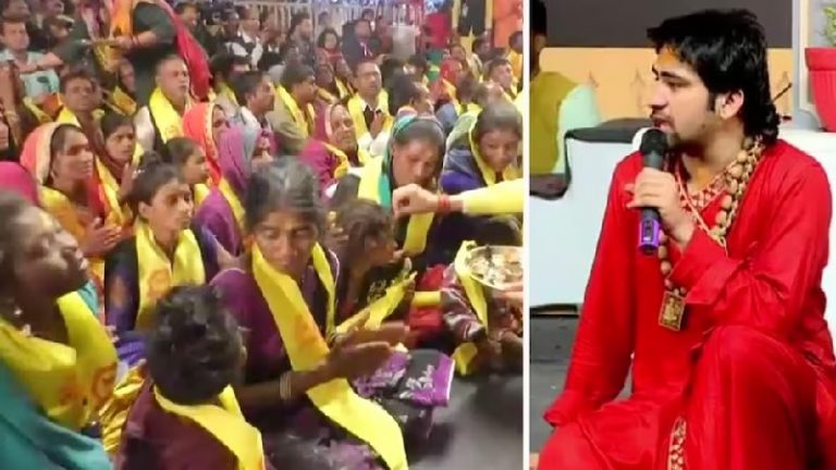 ‘रामचरितमानस घोषित हो राष्ट्रीय ग्रन्थ’: बागेश्वर धाम में 220 लोगों ने की घर-वापसी, मिशनरियों के चंगुल में फँस बन गए थे ईसाई