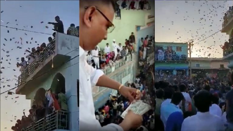 अजीम ओ शान शहंशाह… करीम ने छत पर खड़े होकर की नोटों की बारिश, बटोरने के लिए जुटी भीड़: भतीजे रज्जाक की शादी का मना रहा था जश्न