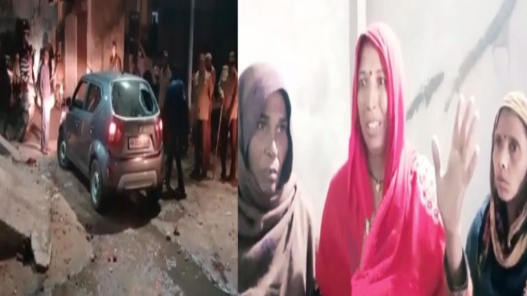 हथियार लहराती मुस्लिम भीड़ और दलित परिवार के बीच खड़ा हो गया ‘बजरंग दल’… पटौदी में गोलीबारी और पत्थरबाजी: बच्चे पर थूक देते हैं, पहले भी किए हमले