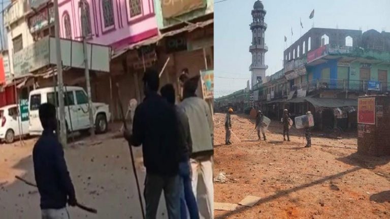 झारखंड के पलामू में मस्जिद चौराहे पर बवाल, पत्थरबाजी-आगजनी के बाद धारा 144; इंटरनेट बंद: महाशिवरात्रि तोरण द्वार को लेकर हिंसा