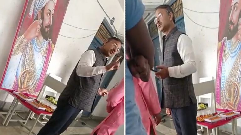ख्वाजा मोईनुद्दीन चिश्ती यूनिवर्सिटी में छात्रों को छत्रपति शिवाजी महाराज की जयंती मनाने की अनुमति नहीं: वार्डन आजम ने हटवा दी फोटो, वीडियो आया सामने