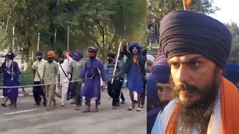 अमृतपाल सिंह अभी भी फरार, तलवारें लहराते हुए सड़क पर उतरे निहंग: 19 मार्च से शुरू करने वाला था ‘खालसा यात्रा’, केंद्रीय गृह मंत्रालय की घटनाक्रम पर नजर