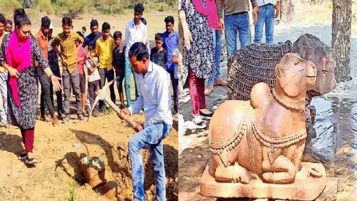 विदिशा गंजबासौदा नंदी प्रतिमा