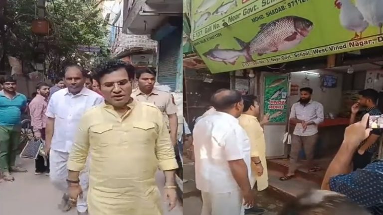‘नवरात्रि में नहीं खुलेगी मीट की दुकान…आदेश है’ : BJP नेता का Video वायरल, मंडावली में शटर गिरवाए