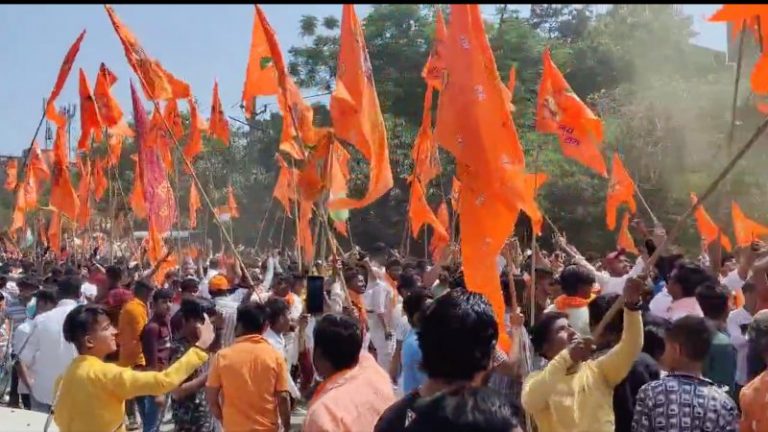 जहाँ हनुमान जयंती जुलूस पर हमला, दिल्ली के उसी जहाँगीरपुरी में रामनवमी का जुलूस: हिंदू-घृणा से सने लोग हुए अपच के शिकार