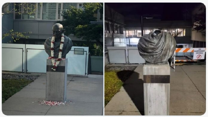 कनाडा महात्मा गाँधी मूर्ति