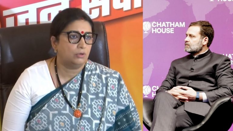 ‘विदेशी धरती पर जाकर किया देश का अपमान, बोला झूठ’: स्मृति ईरानी ने ‘टुकड़े-टुकड़े’ के नारे पर राहुल गाँधी को घेरा, पूछा – सदन से भाग क्यों रहे?