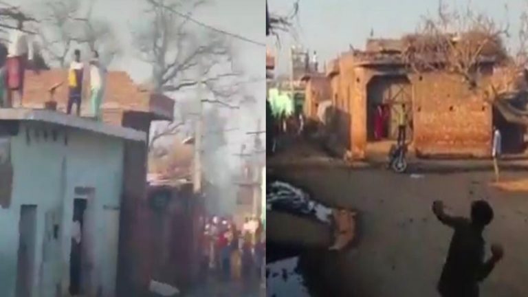 भैंस को डंडा मारने के विवाद ने लिया सांप्रदायिक रंग: यूपी के इस गाँव में पत्थरबाजी के साथ-साथ चले लाठी-डंडे, भारी संख्या में पुलिस फ़ोर्स को करना पड़ा कैंप