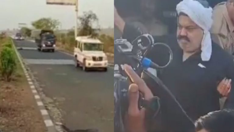 अतीक अहमद की वैन पलटते-पलटते बची, टक्कर से गाय की मौतः एनकाउंटर का डर ऐसा कि साथ-साथ चल रही माफिया की बहन