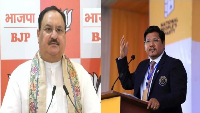 जेपी नड्डा, कोनराड संगमा