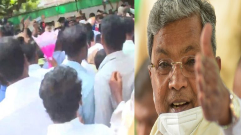 कॉन्ग्रेस नेता सिद्धारमैया ने भरी भीड़ में अपने ही समर्थक को झापड़ मारा: Video वायरल, 2019 में भी हुई थी ऐसी घटना