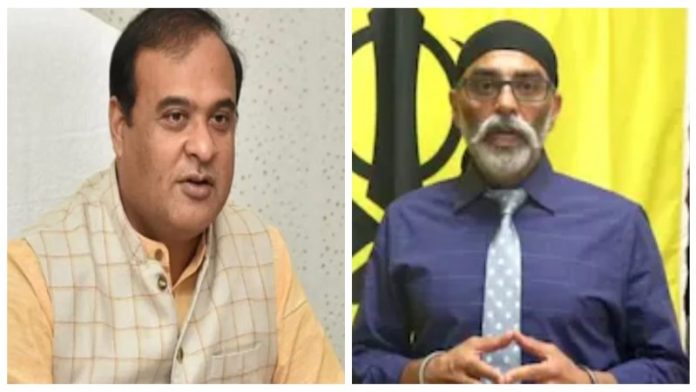 सीएम सरमा और आतंकी पन्नू