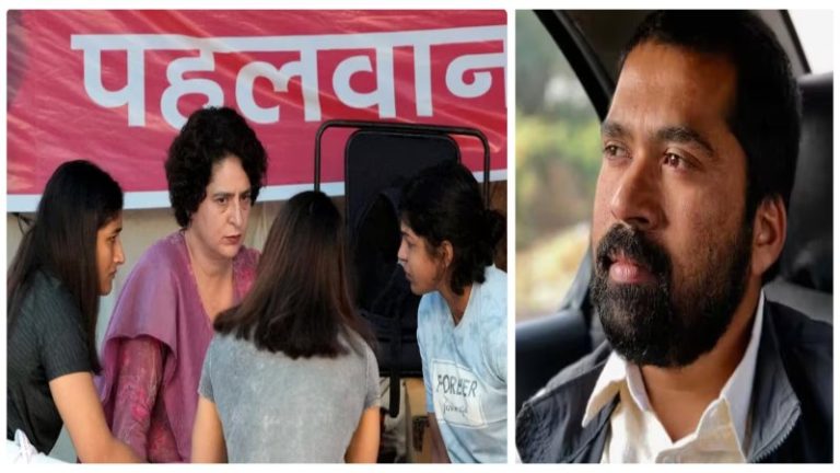 जिस पर महिलाओं के छेड़छाड़ का आरोप, उस PA को लेकर पहलवानों का समर्थन करने पहुँचीं प्रियंका गाँधी: बबीता फोगट ने तस्वीर शेयर कर साधा निशाना
