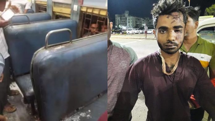 केरल ट्रेन आग शाहरुख