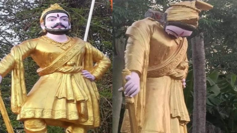 तमिलनाडु के कन्याकुमारी में तोड़ा गया छत्रपति शिवाजी की मूर्ति का सिर, केस दर्ज: भड़के लोग प्रदर्शन करने सड़कों पर उतरे, लगे ‘भारत माता की जय’ के नारे