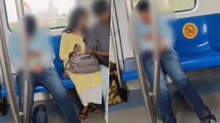दिल्ली मेट्रो में बैठकर हस्तमैथुन करने वाले शख्स पर केस दर्ज: Video वायरल होने के बाद DCW सख्त, पुलिस ने की कार्रवाई