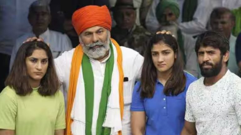 ‘हम जलाएँगे मोदी सरकार की अर्थी…’ : पहलवानों के प्रदर्शन में पहुँची टिकैत ‘गैंग’, 21 मई तक आंदोलन जारी रखने का ऐलान