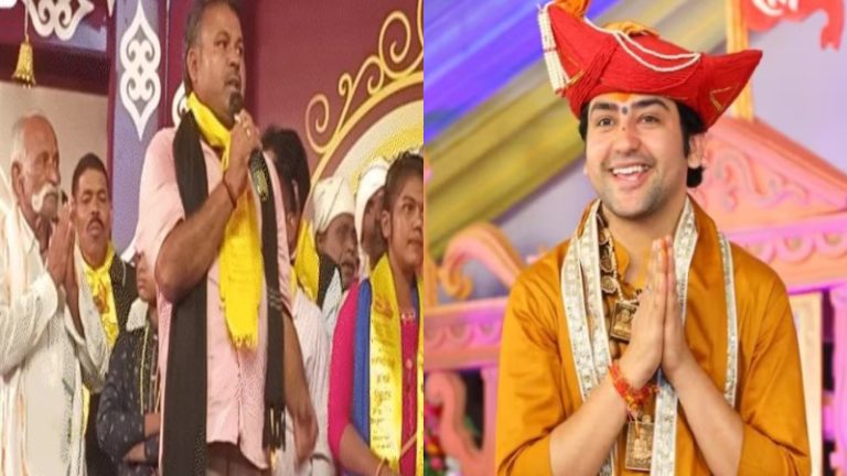 ‘प्रण है हिंदुओं को खंड-खंड नहीं होने दूँगा’ : MP में बागेश्वर धाम वाले पंडित धीरेंद्र शास्त्री से कथा सुन 95 लोगों ने की घर वापसी, बोले- लालच में फँसकर बने थे ईसाई