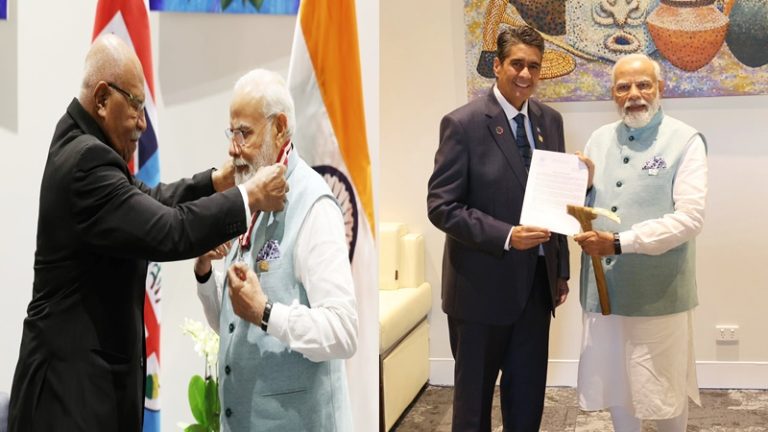 पहले चरण स्पर्श, अब FIPIC देशों का सर्वोच्च सम्मान: फिजी-पलाऊ ने भी PM मोदी को किया सम्मानित, पापुआ न्यू गिनी बोला- भारत हमारा लीडर