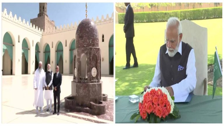 हजार वर्ष पुरानी मस्जिद में PM मोदी का हुआ भव्य स्वागत: इसके पुनर्निर्माण में भारत का भी रहा है योगदान, इजिप्ट में भारतीय जवानों को भी दी श्रद्धांजलि