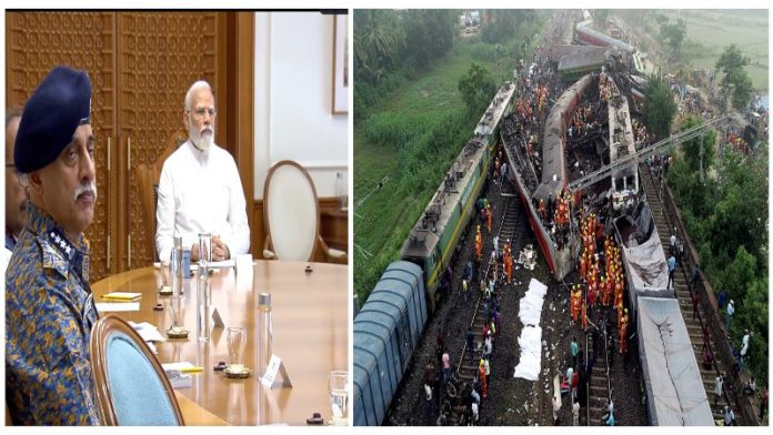 बैठक में पीएम मोदी और घटना स्थल