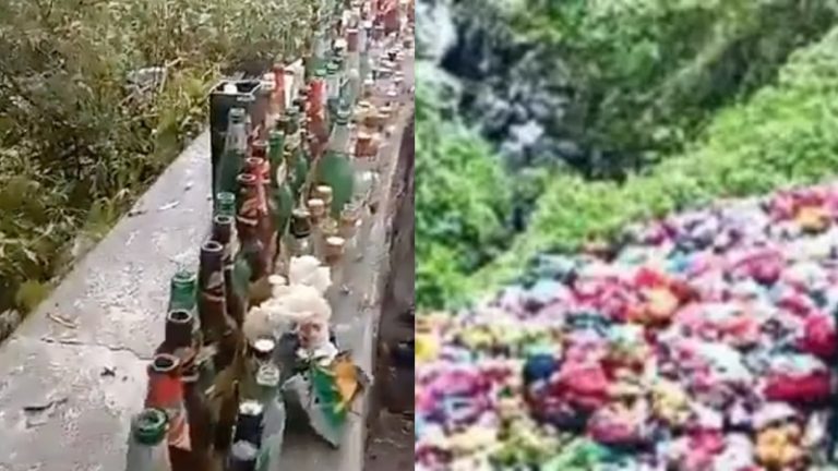 2 महीने की चारधाम यात्रा में ही गंगोत्री-यमुनोत्री से निकले 700 किलो कपड़े, भीगी साड़ियाँ छोड़ कर जा रहीं महिलाएँ: कहीं-कहीं खाली बियर बोतलों के ढेर भी